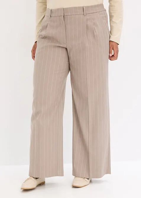 Kalhoty Marlene s vlasov&yacute;m proužkem, bonprix