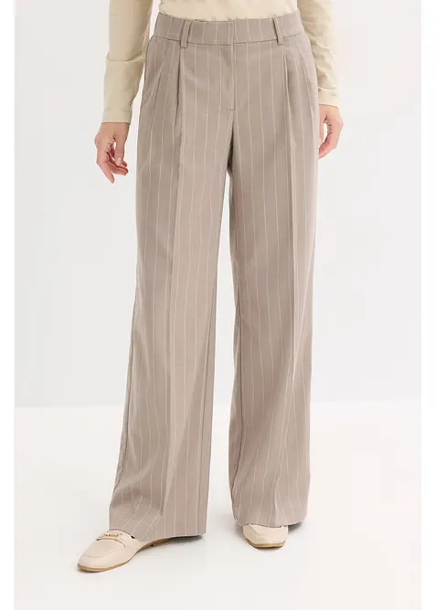 Kalhoty Marlene s vlasov&yacute;m proužkem, bonprix