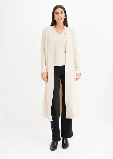 Dlouh&yacute; pleten&yacute; kab&aacute;tek s visk&oacute;zou, bonprix