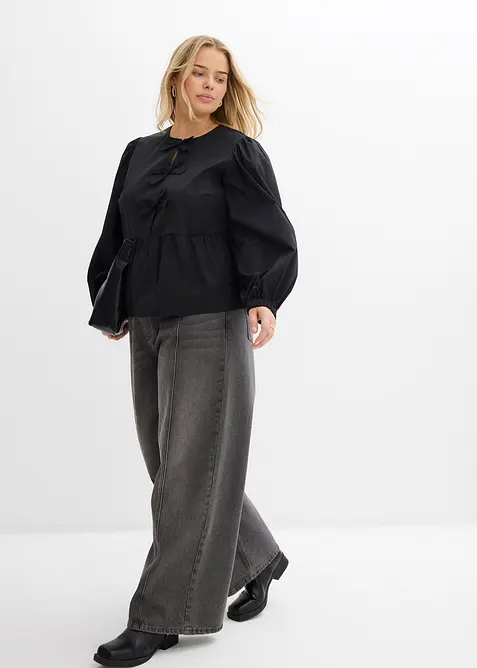 Halenka s ozdobnými mašličkami, bonprix