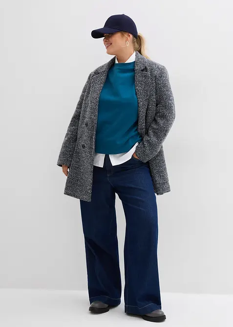 Oversize mikina z čist&eacute; bavlny, bonprix