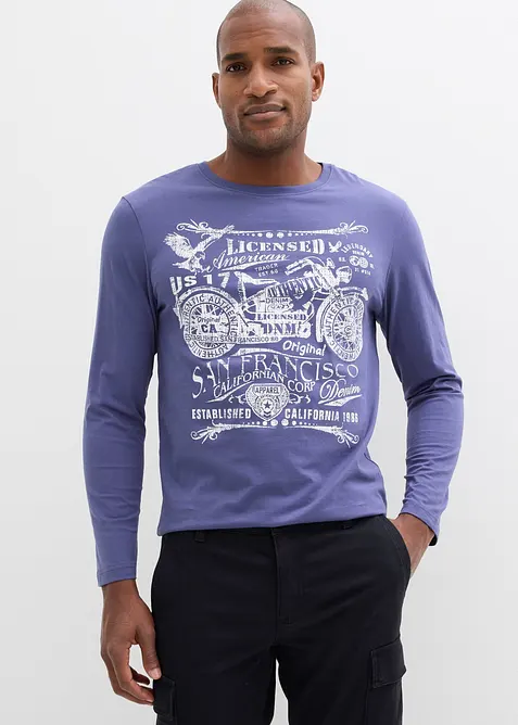 Triko s dlouh&yacute;m ruk&aacute;vem, z čist&eacute; organick&eacute; bavlny, bonprix