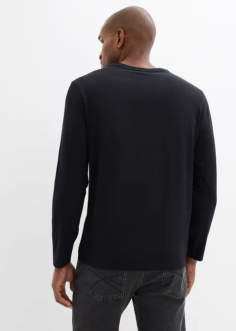 Tričko s dlouh&yacute;m ruk&aacute;vem, z čist&eacute; organick&eacute; bavlny, bonprix
