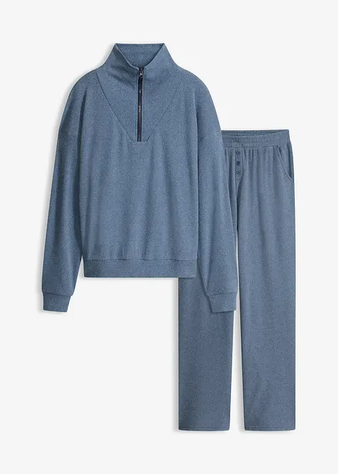 Dom&aacute;c&iacute; souprava z měkk&eacute;ho vaflov&eacute;ho žerzeje, bonprix