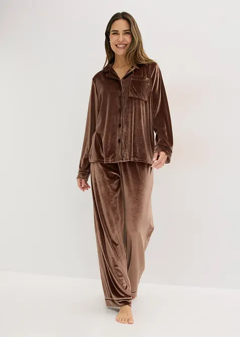 Sametov&yacute; oblek na doma, bonprix