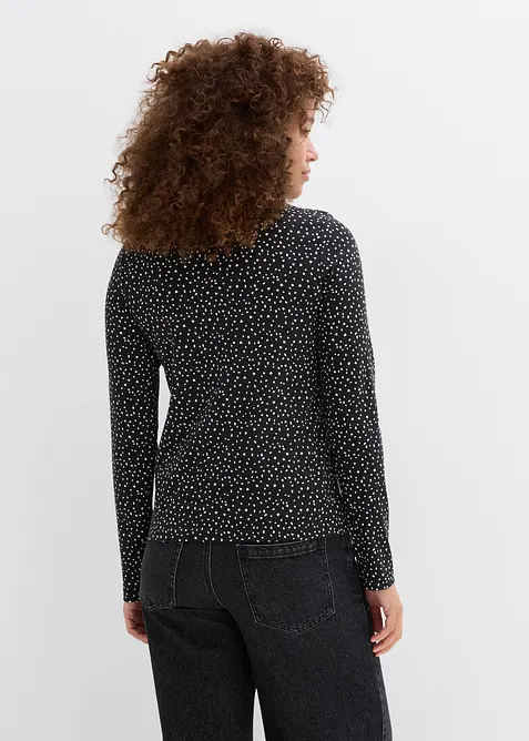 Triko s dlouh&yacute;m ruk&aacute;vem, z čist&eacute; organick&eacute; bavlny (2 ks v balen&iacute;), bonprix