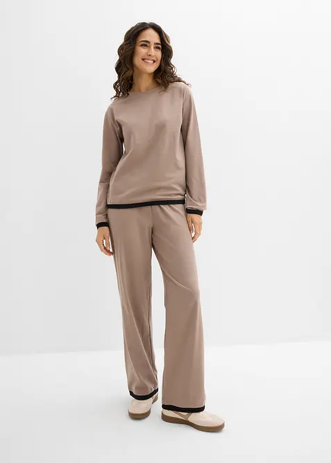 Bavlněn&aacute; joggingov&aacute; souprava (2d&iacute;ln&aacute; souprava), bonprix