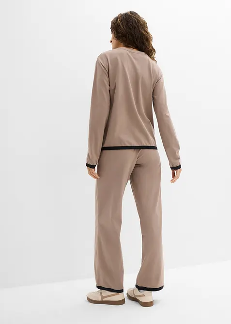 Bavlněn&aacute; joggingov&aacute; souprava (2d&iacute;ln&aacute; souprava), bonprix