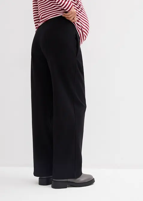 Těhotensk&eacute; kalhoty 2 v 1, nastaviteln&yacute; p&aacute;s přes bř&iacute;&scaron;ko, bonprix