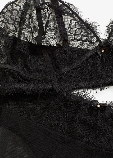 Podprsenka a kalhotky string ouvert (2dílná souprava), bonprix