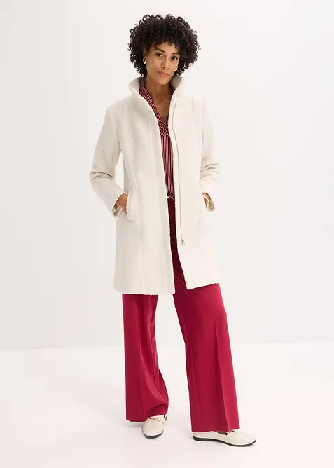 Krátký kabát z buklé, bonprix