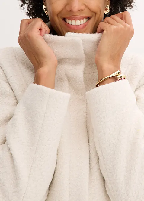 Krátký kabát z buklé, bonprix