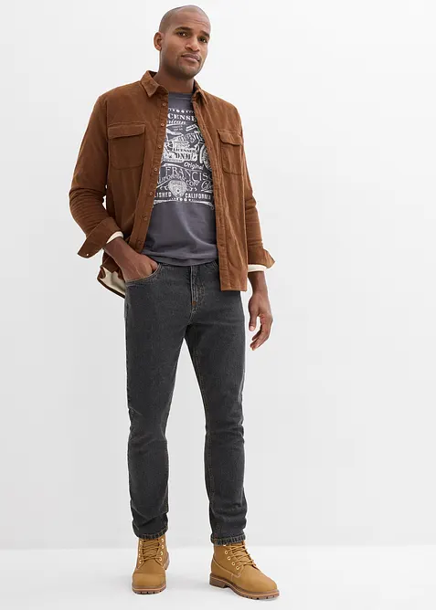 Džíny Classic Fit Straight, po stranách pružný pas, bonprix