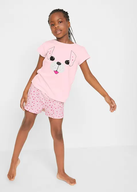 Krátké pyžamo z čisté bavlny (2dílná souprava), bonprix