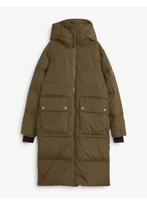 Péřový kabát s reflexními prvky, bonprix