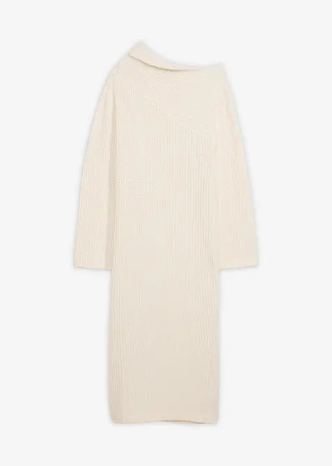 Žebrované pletené šaty, bonprix