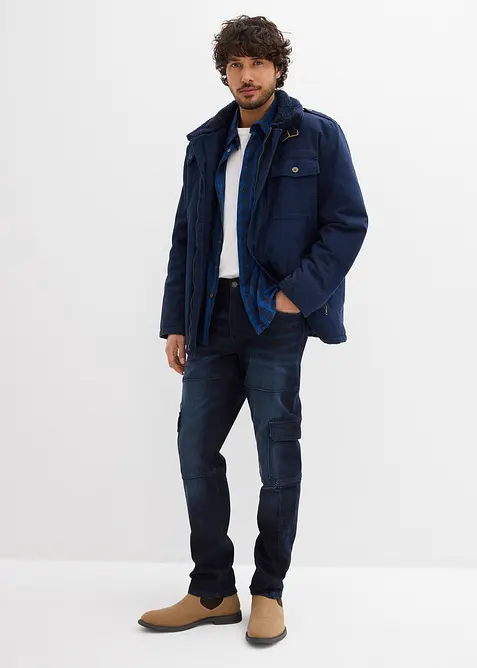 Strečové cargo džíny Slim Fit, Straight, bonprix