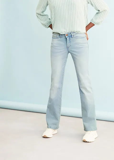 Strečov&eacute; dž&iacute;ny Bootcut, Mid Waist, bonprix