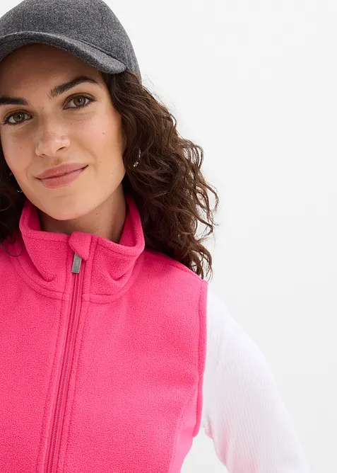 Fl&iacute;sov&aacute; vesta s kapsami, bonprix