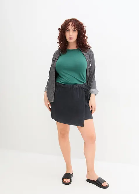 Kalhotov&aacute; sukně z čist&eacute; organick&eacute; bavlny, bonprix