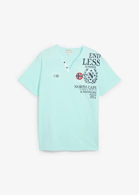 Henley tričko s krátkým rukávem, z čisté organické bavlny, bonprix