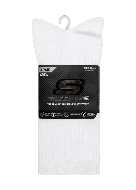 Tenisov&eacute; ponožky Skechers (3 ks v balen&iacute;), Skechers