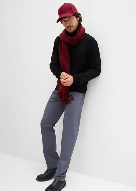 Strečov&eacute; kalhoty bez zap&iacute;n&aacute;n&iacute;,  Regular Fit, Straight, bonprix