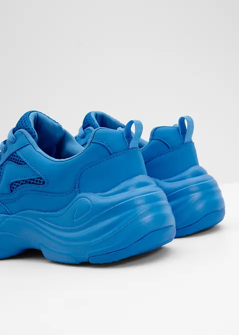 Robustn&iacute; n&iacute;zk&eacute; tenisky se s&iacute;ťovanou vsadkou, bonprix