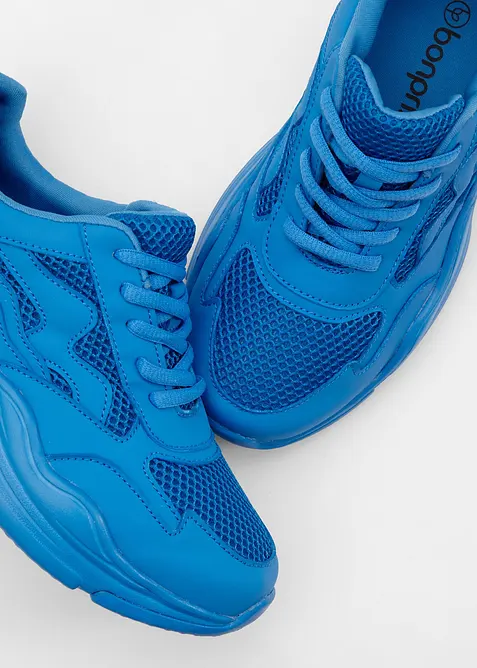 Robustn&iacute; n&iacute;zk&eacute; tenisky se s&iacute;ťovanou vsadkou, bonprix