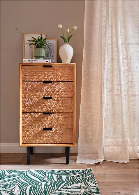 Záclona se strukturou, v mnoha velikostech (1 ks v balení), bonprix