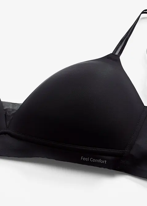 Vyztužen&aacute; podprsenka Feel Comfort se s&iacute;ťovanou vsadkou, bonprix