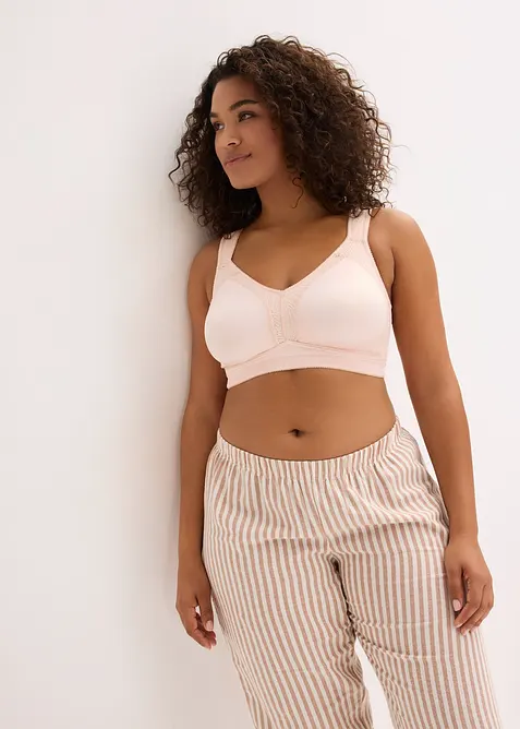 Odlehčuj&iacute;c&iacute; podprsenka bez kostic, s vypodložen&yacute;mi ram&iacute;nky, bonprix