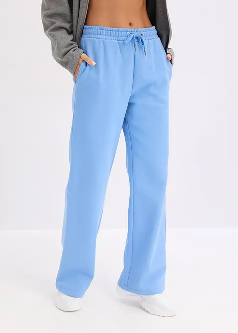 Joggingov&eacute; kalhoty s vysok&yacute;m pasem, z čist&eacute; organick&eacute; bavlny, bonprix