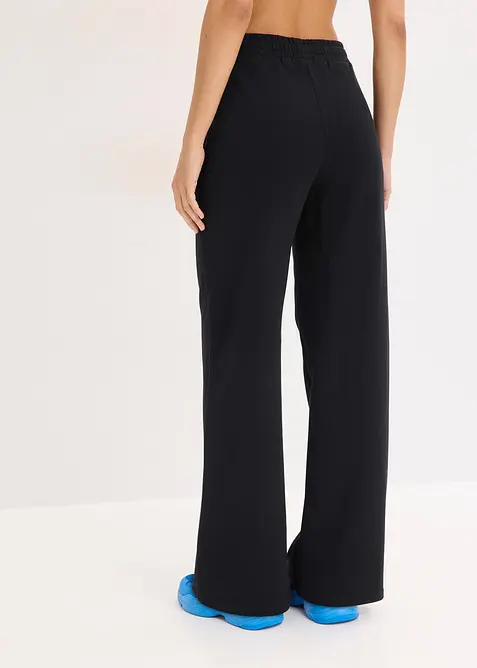 Joggingov&eacute; kalhoty s vysok&yacute;m pasem, z čist&eacute; organick&eacute; bavlny, bonprix