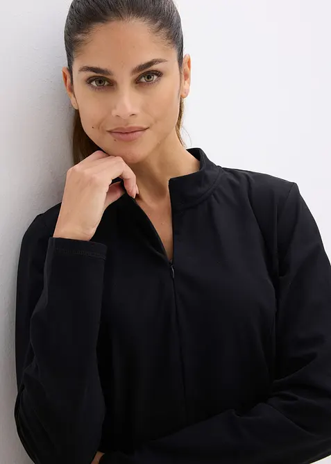 Termo funkčn&iacute; bunda s polovičn&iacute;m zipem, rychleschnouc&iacute;, bonprix