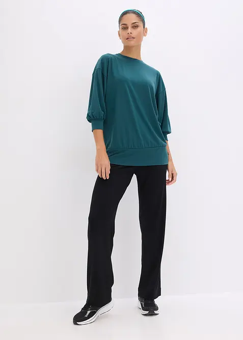 Oversize sportovn&iacute; triko s 3/4 ruk&aacute;vy, rychleschnouc&iacute;, bonprix