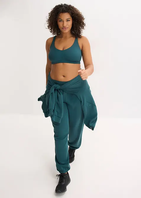 Sportovn&iacute; podprsenka s lehkou oporou, z žebrovan&eacute;ho materi&aacute;lu, bonprix