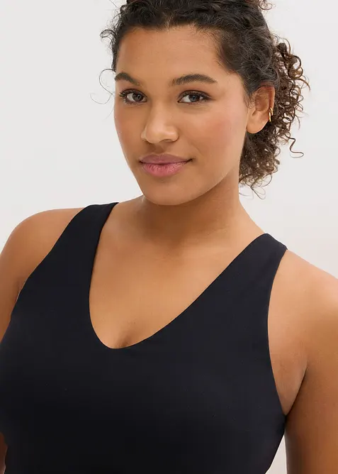 Sportovn&iacute; podprsenkov&yacute; top se středn&iacute; oporou a bavlněn&yacute;m povrchem, bonprix