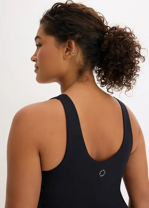 Sportovn&iacute; podprsenkov&yacute; top se středn&iacute; oporou a bavlněn&yacute;m povrchem, bonprix