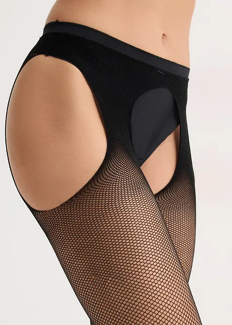 Podvazkov&eacute; punčochy s p&aacute;skem, 30 DEN, bonprix