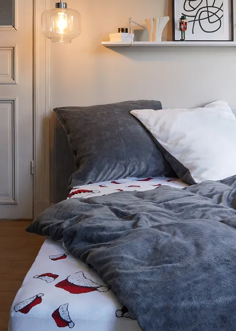 Napínací prostěradlo s vánočními čepicemi, bonprix