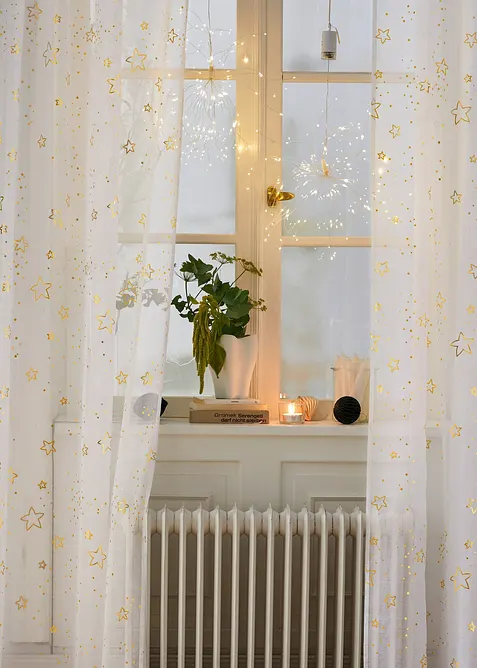 LED závěsná dekorace Hvězda (2 ks), bonprix