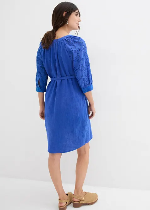 Těhotenské šaty z čistě bavlněného mušelínu, bonprix