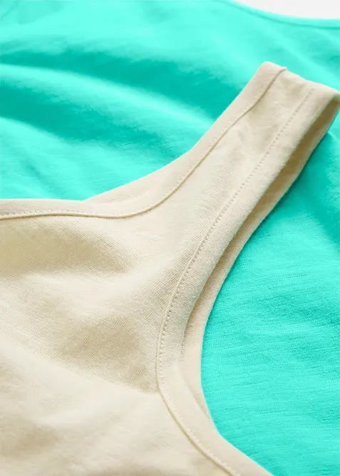 Tílko z čisté organické bavlny (2 ks v balení), bonprix