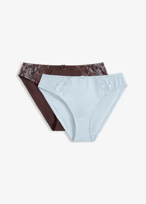 Kalhotky s jemnou krajkou (2 ks v balen&iacute;), bonprix