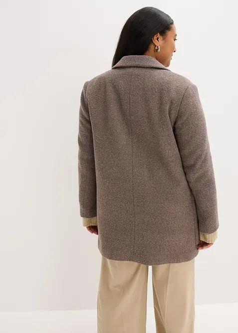 Kr&aacute;tk&yacute; kab&aacute;t ve vlněn&eacute;m vzhledu, bonprix