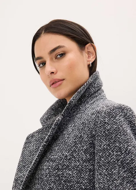 Kr&aacute;tk&yacute; kab&aacute;t ve vlněn&eacute;m vzhledu, bonprix