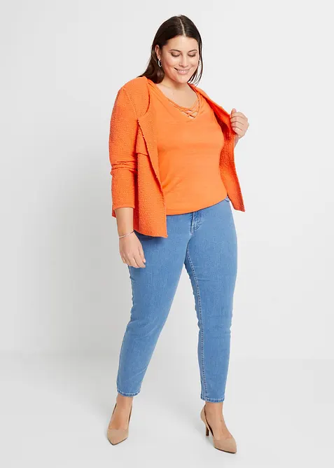 Pleten&yacute; kab&aacute;tek z bukl&eacute;, bonprix