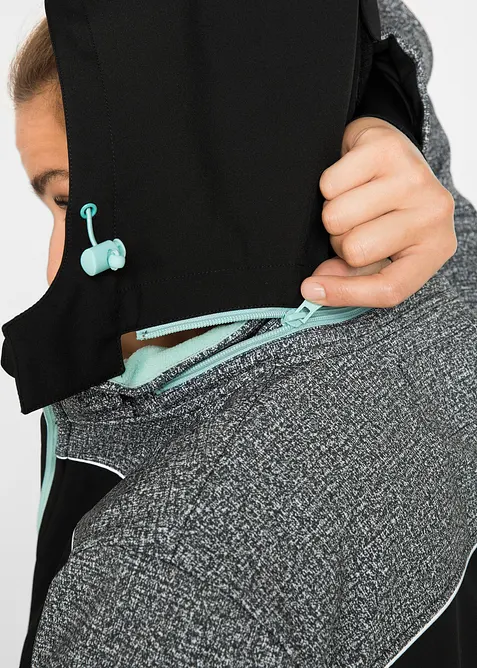 Softshellov&aacute; bunda s reflexn&iacute;mi detaily, bonprix