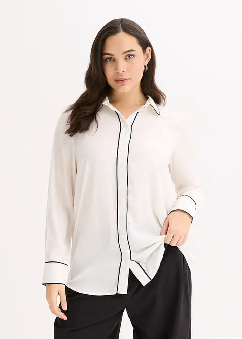 Ko&scaron;ilov&aacute; halenka ze spl&yacute;vav&eacute;ho sat&eacute;nu, bonprix